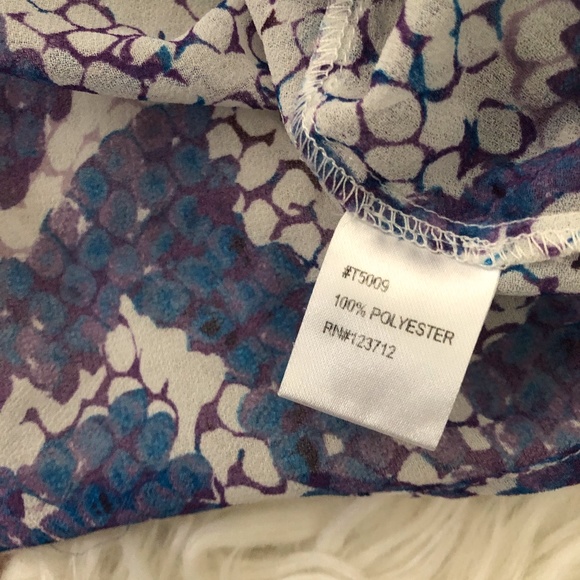 { RBL } Nordstrom Sheer Purple Ruffle Blouse - Picture 8 of 8